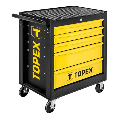 TOPEX Műhelykocsi, fém, 5 fiókkal, szerszámkocsi (79R501)