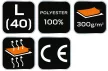 NEO Női Polár Munkadzseki fekete 300g/m2, L (80-500-L)