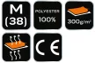 NEO Női Polár Munkadzseki fekete 300g/m3, M (80-500-M)