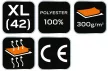 NEO Női Polár Munkadzseki fekete 300g/m5,XL (80-500-XL)
