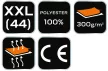 NEO Női Polár Munkadzseki fekete 300g/m6,XXL (80-500-XXL)