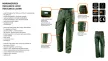 NEO Munkanadrág olíva, 60% pamut, 40% polyester, 255 g/m2,xS (81-222-XS)