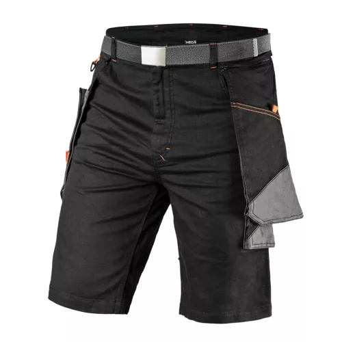 NEO Rövid munkanadrág karcsúsított(slim fit), 60% pamut, 37% polyester, 3% elastane, 285 g/m2, övvel,xS (81-278-XS)
