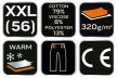 NEO Melegítő nadrág, COMFORT, szürke, 79% pamut, XXL (81-280-XXL)