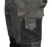NEO Munkásnadrág Mix&Match Canvas, 280g/m2, külső zsebek, Cordura részek, fényvisszav. betétek, zöld-terep, XL (81-350-1-XL)