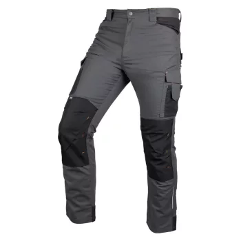   NEO Munkásnadrág Mix&Match Canvas, 280g/m2, külső zsebek, Cordura részek, fényvisszav. betétek, szürke-fek., S (81-350-2-S)