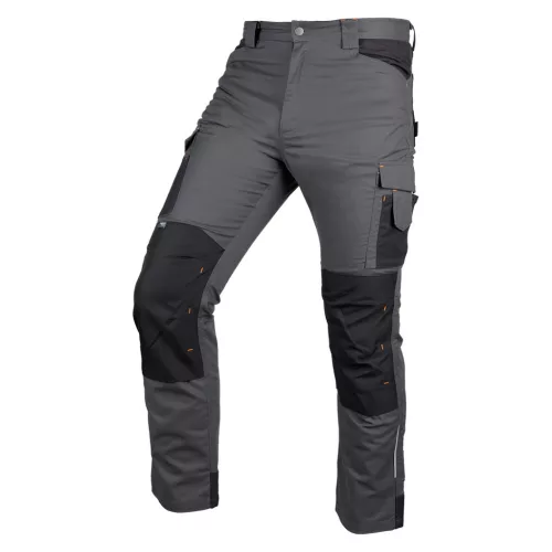 NEO Munkásnadrág Mix&Match Canvas, 280g/m2, külső zsebek, Cordura részek, fényvisszav. betétek, szürke-fek., S (81-350-2-S)