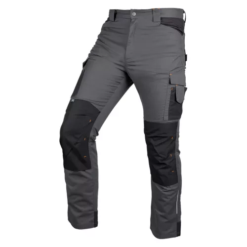 NEO Munkásnadrág Mix&Match Canvas, 280g/m2, külső zsebek, Cordura részek, fényvisszav. betétek, szürke-fek., XL (81-350-2-XL)