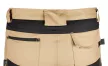 NEO Munkásnadrág Mix&Match Canvas, 280g/m2, külső zsebek, Cordura részek, fényvisszav. betétek, bézs-fek., S (81-350-3-S)