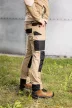 NEO Munkásnadrág Mix&Match Canvas, 280g/m2, külső zsebek, Cordura részek, fényvisszav. betétek, bézs-fek., XXL (81-350-3-XXL)