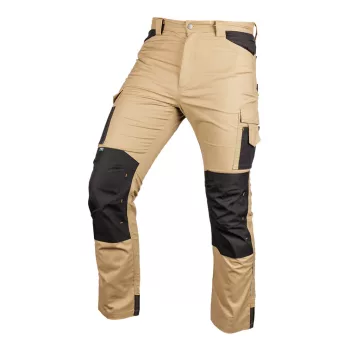   NEO Munkásnadrág Mix&Match Canvas, 280g/m2, külső zsebek, Cordura részek, fényvisszav. betétek, bézs-fek., XXXL (81-350-3-XXXL)