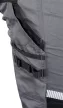 NEO Munkásnadrág Mix&Match, 240g/m2, külső zsebek, profilozott térdbetét, fényvisszav. betétek, szürke-fek., XL (81-351-2-XL)