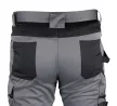 NEO Munkásnadrág Mix&Match, 240g/m2, külső zsebek, profilozott térdbetét, fényvisszav. betétek, szürke-fek., XL (81-351-2-XL)