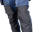NEO Farmer munkásnadrág, Denim, 82% pamut, Oxford szövet, Cordura betétek, cippzáras zsebek, kék-fekete, XL (81-361-1-XL)