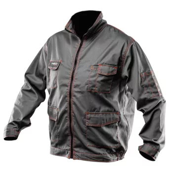   NEO Munkakabát, BASIC, XL/56, 35% pamut, 65% polyester, Többfunkciós zsebek, gumírozott derék, CE EN341 (81-410-XL)
