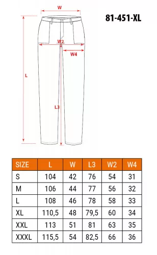 NEO Munkanadrág, XL (81-451-XL)