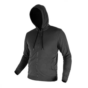   NEO Pulóver kapucnival COMFORT, szürke, 57% pamut 39% poliészter, XXL (81-514-XXL)