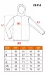 NEO Pulóver kapucnival COMFORT, szürke, 57% pamut 39% poliészter, XXXL (81-514-XXXL)
