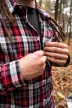 NEO Flanel ing, piros-fekete-fehér, 100% pamut,XL (81-540-XL)