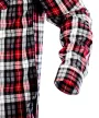 NEO Flanel ing, piros-fekete-fehér, 100% pamut,XL (81-540-XL)