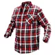 NEO Flanel ing, piros-fekete-fehér, 100% pamut,XXL (81-540-XXL)