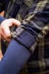 NEO Flanel ing, kék-oliva-fekete, 100% pamut, L (81-541-L)