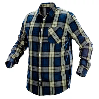 NEO Flanel ing, kék-oliva-fekete, 100% pamut,XL (81-541-XL)