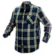 NEO Flanel ing, kék-oliva-fekete, 100% pamut,XXL (81-541-XXL)