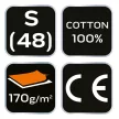 NEO Flanel ing, zöld-fekete, 100% pamut, S (81-546-S)