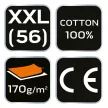 NEO Flanel ing, zöld-fekete, 100% pamut, XXL (81-546-XXL)
