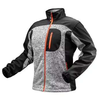   NEO Kötött munkakabát, softshell betétekkel,XL (81-555-XL)