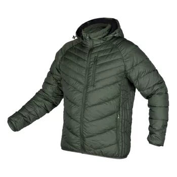   NEO Téli munkavédelmi kabát, Mix&Match, steppelt-szigetelt anyag, könnyű, zöld-fekete, XL (81-576-2-XL)