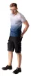 NEO Póló, kék árnyékmintás, 100% pamut, 180g/m2, S (81-602-S)