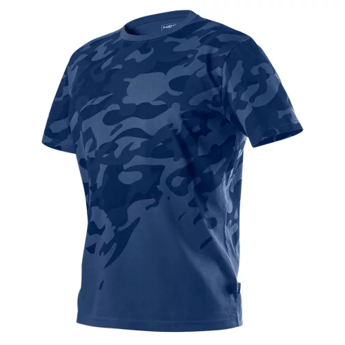 NEO Póló, tengerészkék terepmintás, Camo, Navy 100% pamut, M (81-603-M)