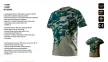 NEO Póló terepmintás, olíva, 100% pamut, 180g/m2,XL (81-613-XL)