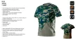 NEO Póló terepmintás, olíva, 100% pamut, 180g/m2,XL (81-613-XL)