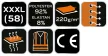 NEO Prémium sport póló, 92% Poliészter + 8% Spandex, 220 g/m2,XXXL (81-614-XXXL)