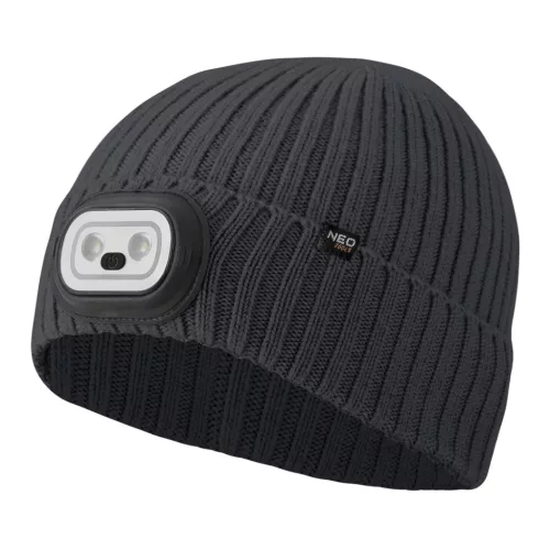 NEO Kötött munkasapka, beépített RGB-led lámpával (81-627)