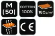 NEO Póló, FEEL THE BIT, 100% pamut, 180g/m2, M (81-641-M)