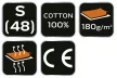 NEO Munkapóló, fehér, Basic, 100% pamut, 180g/m2, S (81-646-S)