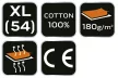NEO Munkapóló, fehér, Basic, 100% pamut, 180g/m2, XL  (81-646-XL)