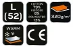 NEO Melegítő felső COMFORT, szürke, 79% pamut, L (81-650-L)