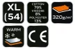 NEO Melegítő felső COMFORT, szürke, 79% pamut, XL (81-650-XL)