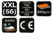 NEO Melegítő felső COMFORT, szürke, 79% pamut, XXL (81-650-XXL)