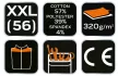 NEO Pulóver COMFORT, szürke-fekete, 57% pamut 39% poliészter, XXL (81-651-XXL)