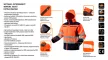 NEO Láthatósági Munkadzseki, softshell, kapucnival, narancssárga,XL (81-701-XL)