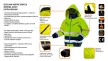 NEO Láthatósági Munkadzseki, extrán szigetelt, sárga,XXL (81-710-XXL)