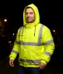 NEO Láthatósági munkavédelmi kabát, könnyű szigetelő béléssel, sárga, XXL (81-712-XXL)