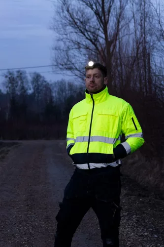 NEO Láthatósági munkavédelmi kabát, szigetelt, sárga, 3 az 1-ben, L (81-714-L)
