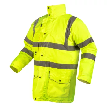   NEO Láthatósági munkavédelmi kabát, univerzális 5 az1-ben, szigetelt, sárga, XL (81-716-XL)